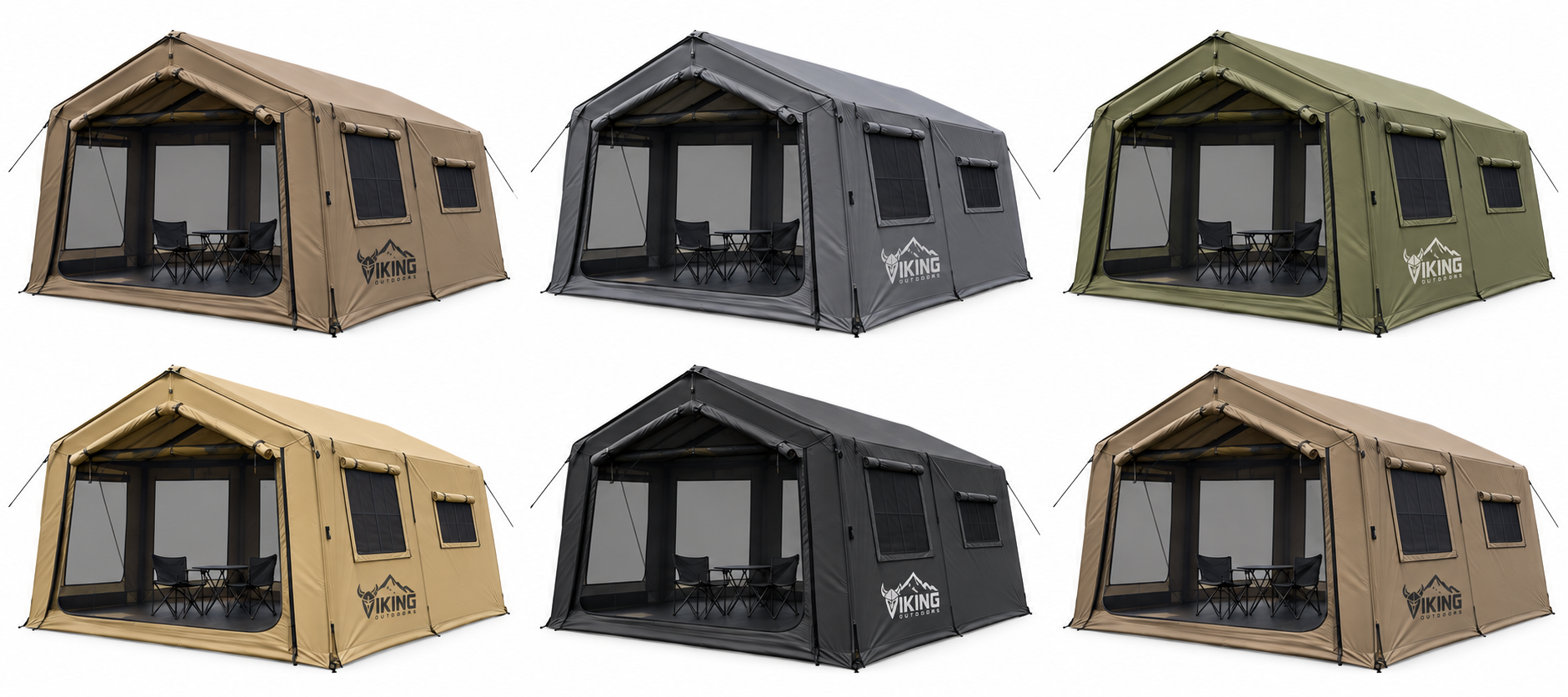 Valhalla 97 Cabin TC Tech Cotton inflatable camping tent